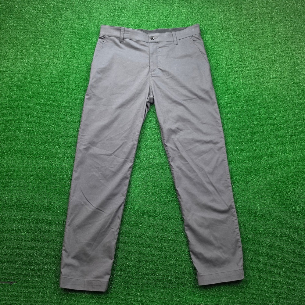 Nike Dri Fit UV Golf Pants Mens 34x30 Charcoal Gray Chino Performance DA4089-070